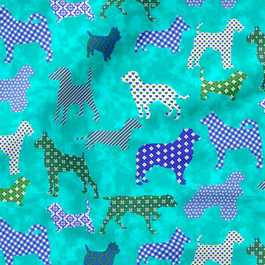 Fabric Editions Puppy Pals Cotton Fabric